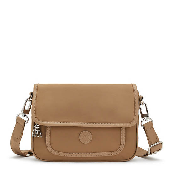 Kipling Inaki Crossbody Bags Soft Almond | CA 1177JP